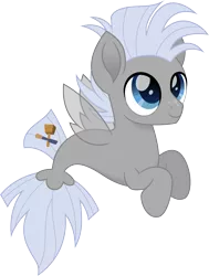 Size: 1134x1500 | Tagged: safe, artist:cloudyglow, derpibooru import, chipcutter, pegasus, pony, seapony (g4), blue eyes, clothes, dorsal fin, fin wings, fins, fish tail, flowing tail, image, png, seaponified, see-through, simple background, smiling, solo, species swap, tail, transparent background, wings