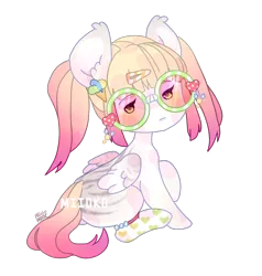 Size: 1510x1584 | Tagged: safe, artist:miioko, derpibooru import, oc, unofficial characters only, pegasus, pony, base used, clothes, ear fluff, glasses, image, pegasus oc, png, simple background, socks, solo, transparent background, wings