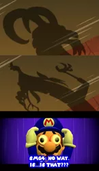 Size: 2755x4757 | Tagged: safe, derpibooru import, edit, edited screencap, screencap, discord, grogar, draconequus, goat, the ending of the end, image, png, smg4, super mario bros., the genesis arc