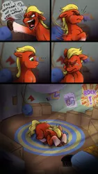 Size: 2304x4096 | Tagged: safe, artist:aga_wisnia, derpibooru import, sprout cloverleaf, earth pony, pony, my little pony: a new generation, comic, dialogue, g5, image, jpeg, solo