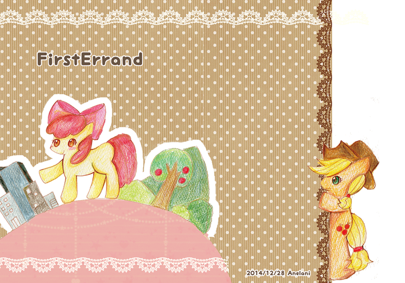 Size: 1000x700 | Tagged: safe, artist:rai_ra, derpibooru import, apple bloom, applejack, earth pony, pony, female, filly, image, mare, png