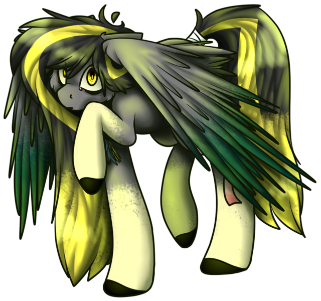 Size: 815x764 | Tagged: safe, artist:sketchytwi, derpibooru import, oc, unofficial characters only, pegasus, pony, colored hooves, image, pegasus oc, png, raised hoof, simple background, solo, tail, tail wrap, transparent background, wings