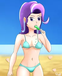 Size: 2050x2500 | Tagged: safe, artist:film77asq, derpibooru import, starlight glimmer, human, clothes, humanized, image, png, swimsuit