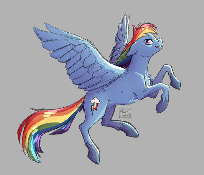 Size: 1280x1098 | Tagged: safe, artist:naomihubbard276, derpibooru import, rainbow dash, pegasus, pony, gray background, image, jpeg, simple background, solo