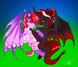 Size: 2640x2276 | Tagged: safe, artist:opalacorn, derpibooru import, oc, oc:dawnfire, oc:void, unofficial characters only, alicorn, bat pony, bat pony alicorn, deer, pony, bat wings, deer oc, horn, image, png, wings