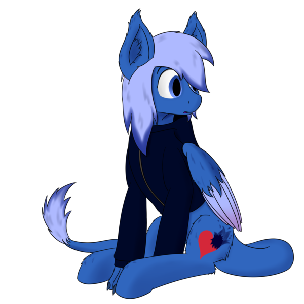 Size: 1620x1620 | Tagged: safe, artist:thekamko, derpibooru import, oc, oc:kamko blueblood, unofficial characters only, bat pony, dracony, dragon, hybrid, claws, clothes, ear tufts, hoodie, image, leonine tail, long tail, paws, png, simple background, surprised, tail, transparent background