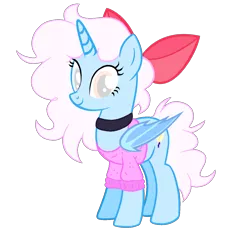 Size: 1400x1320 | Tagged: safe, artist:iceflower99, derpibooru import, oc, oc:darky spell, fanfic, choker, clothes, daemonequus, image, png, sweater