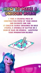 Size: 736x1308 | Tagged: safe, derpibooru import, official, izzy moonbow, pony, unicorn, my little pony: a new generation, abstract background, female, g5, guide, image, jpeg, mare, pinterest, simple background, solo, text, white background