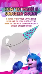 Size: 736x1308 | Tagged: safe, derpibooru import, official, izzy moonbow, human, pony, unicorn, my little pony: a new generation, abstract background, female, g5, guide, image, jpeg, mare, pinterest, silhouette, simple background, text, white background