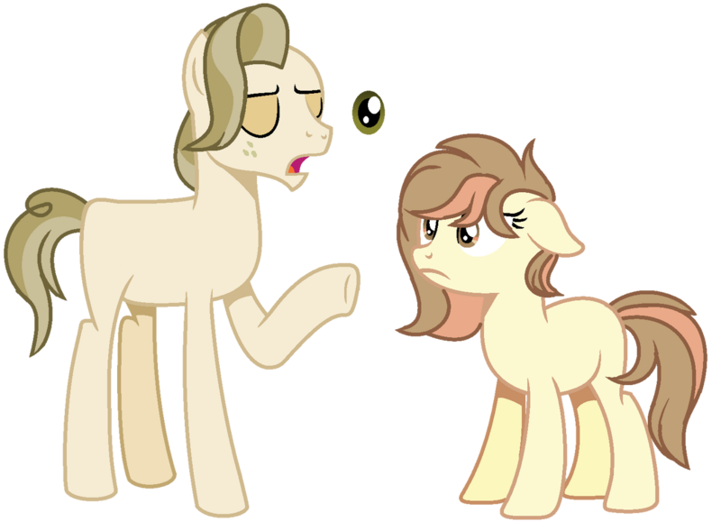Size: 1280x942 | Tagged: safe, artist:venomous-cookietwt, derpibooru import, oc, unofficial characters only, earth pony, pony, base used, brown eyes, earth pony oc, eyes closed, female, floppy ears, freckles, image, looking at someone, male, mare, offspring, open mouth, parent:pistachio, parent:raspberry vinaigrette, png, raised hoof, show accurate, simple background, stallion, standing, tail, transparent background, two toned mane, two toned tail, underhoof