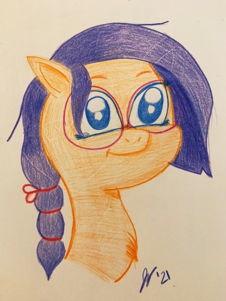 Size: 768x1024 | Tagged: safe, derpibooru import, sunny starscout, earth pony, my little pony: a new generation, spoiler:g5, spoiler:my little pony: a new generation, colored pencil drawing, concept art, drawing, g5, image, imalou, jpeg, mlp g5, traditional art