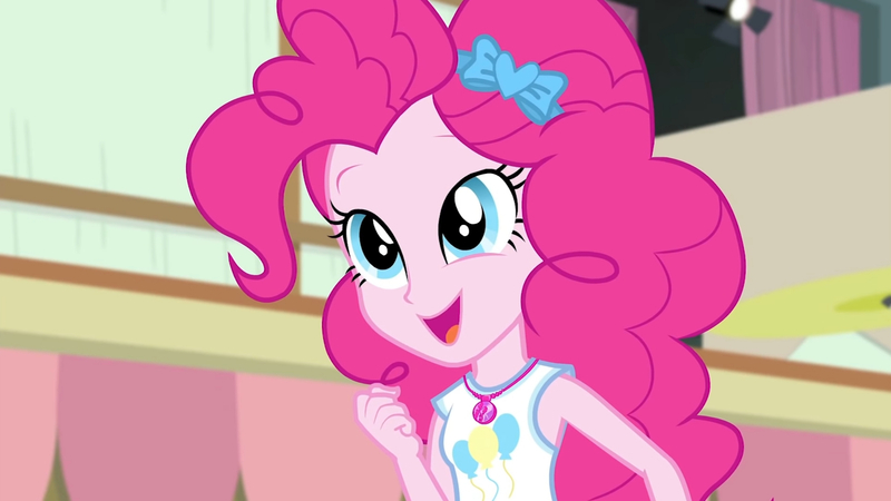 Size: 3410x1920 | Tagged: safe, derpibooru import, screencap, pinkie pie, constructive criticism, equestria girls, equestria girls series, clothes, constructive criticism: pinkie pie, cute, cutie mark, cutie mark on clothes, diapinkes, female, geode of sugar bombs, high res, image, jewelry, jpeg, magical geodes, necklace, open mouth, open smile, smiling, tanktop