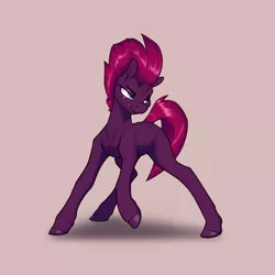 Size: 2875x2875 | Tagged: safe, artist:aquaticvibes, derpibooru import, tempest shadow, pony, unicorn, broken horn, eye scar, female, horn, image, mare, missing accessory, no armor, png, scar, simple background, solo