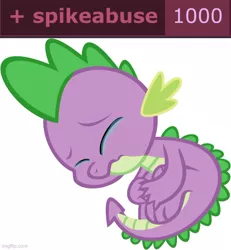 Size: 500x541 | Tagged: safe, spike, dragon, 1000, abuse, crying, image, jpeg, male, milestone, solo, spikeabuse, teary eyes