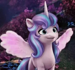 Size: 1078x1004 | Tagged: safe, artist:mira.veike, derpibooru import, edit, edited screencap, screencap, princess flurry heart, alicorn, pony, my little pony: a new generation, bridlewood, female, g4 to g5, g5, image, jpeg, mare, solo