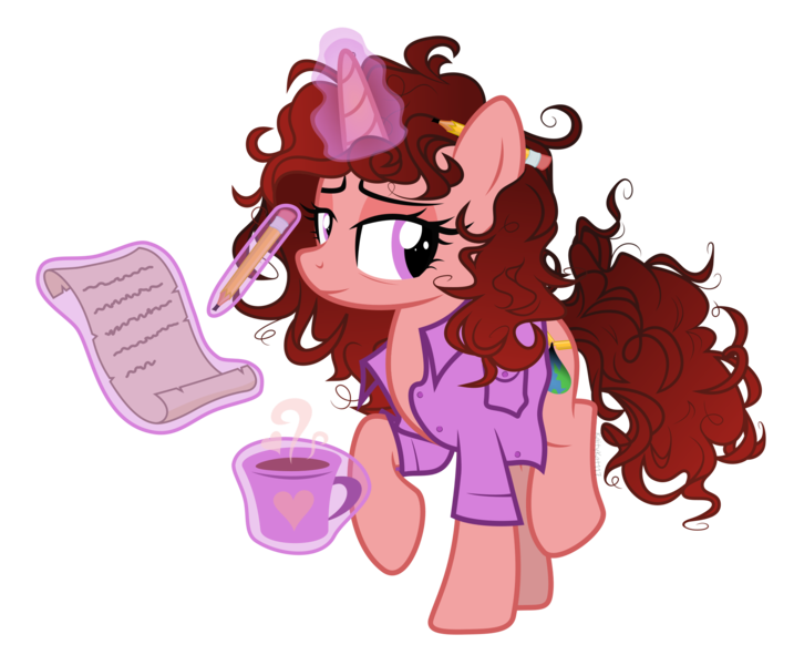 Size: 2000x1674 | Tagged: safe, artist:kaitykat117, derpibooru import, edit, vector edit, oc, oc:paige scribble, unicorn, base used, image, png, solo, vector
