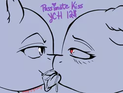 Size: 764x582 | Tagged: suggestive, artist:cosmiclitgalaxy, derpibooru import, any gender, any species, commission, hentai, icon ych, image, jpeg, kissing, passionate, sloppy kissing, ych sketch, your character here