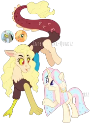 Size: 2208x3024 | Tagged: safe, artist:interstellar-quartz, derpibooru import, oc, draconequus, hybrid, pony, unicorn, female, image, interspecies offspring, mare, offspring, parent:applejack, parent:discord, parents:applecord, png, simple background, transparent background