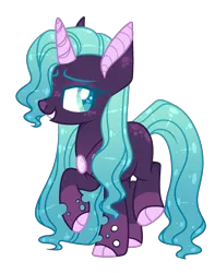 Size: 1904x2412 | Tagged: safe, artist:lilywolfpie-yt, derpibooru import, oc, changepony, hybrid, pony, unicorn, base used, female, image, interspecies offspring, magical lesbian spawn, mare, offspring, parent:queen chrysalis, parent:starlight glimmer, parents:glimmerlis, png, simple background, solo, transparent background