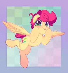 Size: 1440x1548 | Tagged: safe, artist:flixanoa, artist:wallparty, derpibooru import, oc, oc:wallparty, unofficial characters only, pegasus, pony, abstract background, blushing, checkered background, image, jpeg, male, tongue out
