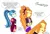 Size: 1280x882 | Tagged: safe, artist:crock2121, derpibooru import, adagio dazzle, sonata dusk, equestria girls, equestria girls series, spoiler:eqg series (season 2), clothes, comic, dialogue, duo, duo female, female, image, jpeg, music festival outfit, simple background, spanish, taco dress, translated in the description, white background