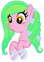 Size: 1097x1540 | Tagged: safe, artist:telasra, derpibooru import, oc, unofficial characters only, earth pony, pony, :o, bust, earth pony oc, eyelashes, female, flower, flower in hair, hoof shoes, image, mare, open mouth, png, simple background, smiling, solo, transparent background