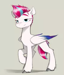 Size: 1291x1522 | Tagged: safe, artist:sinrar, derpibooru import, zipp storm, pegasus, pony, my little pony: a new generation, spoiler:my little pony: a new generation, ear fluff, female, g5, image, mare, png, raised hoof, smiling, solo, unshorn fetlocks