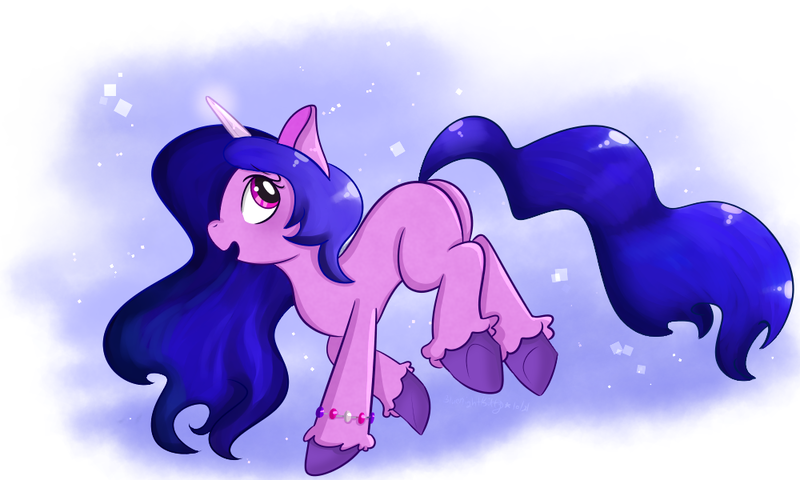 Size: 1000x600 | Tagged: safe, artist:queenbluestar, derpibooru import, izzy moonbow, pony, unicorn, female, g5, image, png, solo