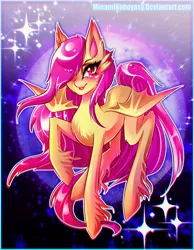 Size: 2039x2625 | Tagged: safe, artist:minamikoboyasy, derpibooru import, fluttershy, bat pony, pony, bat ponified, female, flutterbat, image, png, race swap, solo