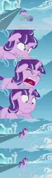 Size: 2000x6751 | Tagged: safe, derpibooru import, edit, edited screencap, screencap, spike, starlight glimmer, twilight sparkle, twilight sparkle (alicorn), alicorn, dragon, pony, unicorn, the cutie re-mark, angry, antagonist, bondage, caption, cloud, cloudsdale, comic, crystal, disney, encasement, eyeroll, female, gem, image, male, mare, pixar, png, reference, screencap comic, syndrome, text, the incredibles, yelling