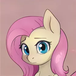 Size: 1024x1024 | Tagged: safe, artist:thisponydoesnotexist, derpibooru import, machine learning generated, pony, brown background, image, jpeg, neural network, not fluttershy, simple background