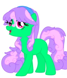 Size: 1166x1354 | Tagged: safe, artist:sapphirescarletta, artist:shiibases, derpibooru import, oc, unofficial characters only, earth pony, pony, base used, earth pony oc, eyelashes, female, image, mare, open mouth, open smile, png, simple background, smiling, solo, standing, tail, two toned mane, two toned tail, white background