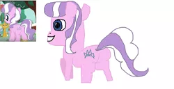 Size: 1341x689 | Tagged: safe, artist:coltfan97, derpibooru import, diamond tiara, earth pony, pony, crusaders of the lost mark, 1000 hours in ms paint, butt, diamond buttiara, image, plot, png, rear view, redraw