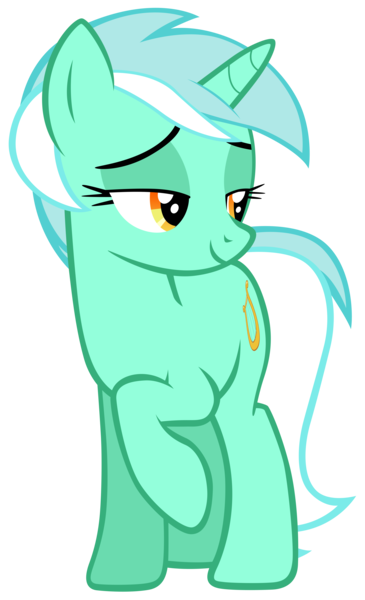 Size: 7000x11500 | Tagged: safe, artist:tardifice, derpibooru import, lyra heartstrings, pony, unicorn, absurd resolution, background pony, cute, female, horn, image, lidded eyes, lyrabetes, mare, orange eyes, png, raised hoof, simple background, smiling, smug, solo, standing, tail, transparent background, two toned mane, two toned tail, vector