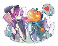 Size: 4196x3302 | Tagged: safe, artist:yaya, derpibooru import, oc, oc:otakulight, oc:wubu, halloween, holiday, image, png