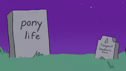 Size: 1280x720 | Tagged: safe, artist:tjpones, derpibooru import, part of a set, gravestone, halloween, holiday, image, png