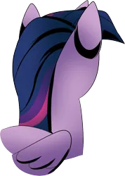 Size: 687x967 | Tagged: safe, artist:idolnya, derpibooru import, twilight sparkle, twilight sparkle (alicorn), alicorn, pony, free to use, image, png, rear view, reference, shadows, solo