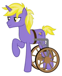 Size: 2000x2446 | Tagged: safe, artist:kaitykat117, derpibooru import, oc, oc:cornsilk lavender(kaitykat), unofficial characters only, base used, disabled, image, png, simple background, solo, transparent background, vector, wheelchair