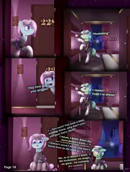 Size: 2600x3463 | Tagged: safe, artist:jesterpi, derpibooru import, oc, oc:jester pi, oc:lilac rave, pegasus, pony, comic:a jester's tale, bed, bedroom, chat, cleaning, clothes, comic, horn, image, jpeg, lamp, maid, manehattan, mouth hold, pegacorn, piercing, sitting, slice of life, text, trotting, window