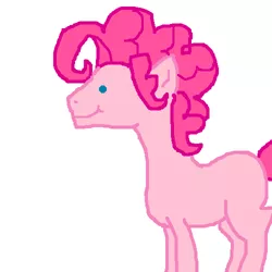 Size: 500x500 | Tagged: safe, artist:askpinkiepieandfriends, derpibooru import, pinkie pie, earth pony, pony, bubble berry, image, male, missing cutie mark, png, rule 63, simple background, smiling, solo, stallion, white background