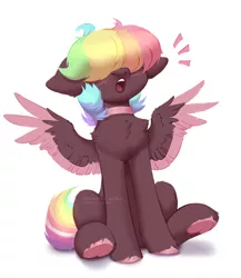 Size: 2600x3000 | Tagged: safe, artist:avroras_world, derpibooru import, oc, oc:walter evans, unofficial characters only, pegasus, pony, blushing, chest fluff, image, male, pegasus oc, png, simple background, solo, stallion, white background, wings