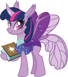 Size: 7505x8541 | Tagged: safe, artist:digimonlover101, artist:shootingstarsentry, derpibooru import, twilight sparkle, changedling, changeling, absurd resolution, book, changedlingified, gameloft, image, png, solo, species swap