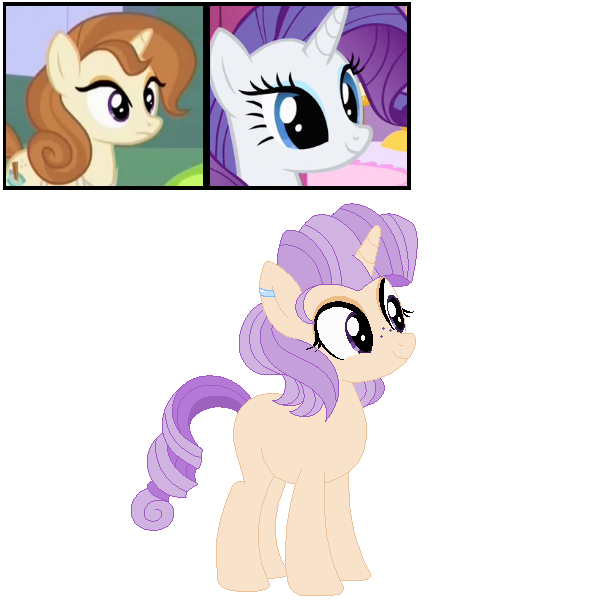 Size: 600x600 | Tagged: safe, artist:tragedy-kaz, derpibooru import, cinnamon chai, rarity, oc, pony, unicorn, base used, eyelashes, female, horn, image, magical lesbian spawn, mare, offspring, png, screencap reference, simple background, transparent background, unicorn oc