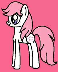 Size: 368x455 | Tagged: safe, artist:rainbowbro58, derpibooru import, baby sundance, earth pony, pony, baby, baby pony, baby sundawwnce, cute, female, g1, g1 to g4, g4, generation leap, image, mare, ms paint, pink background, png, simple background, smiling, solo