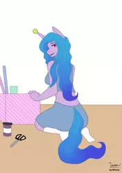 Size: 3307x4677 | Tagged: safe, artist:sforce, derpibooru import, izzy moonbow, anthro, unicorn, my little pony: a new generation, spoiler:my little pony: a new generation, g5, image, png