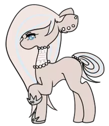 Size: 237x273 | Tagged: safe, artist:demure-doe, derpibooru import, oc, earth pony, pony, base used, choker, ear piercing, earth pony oc, hoof shoes, image, piercing, png, simple background, solo, transparent background