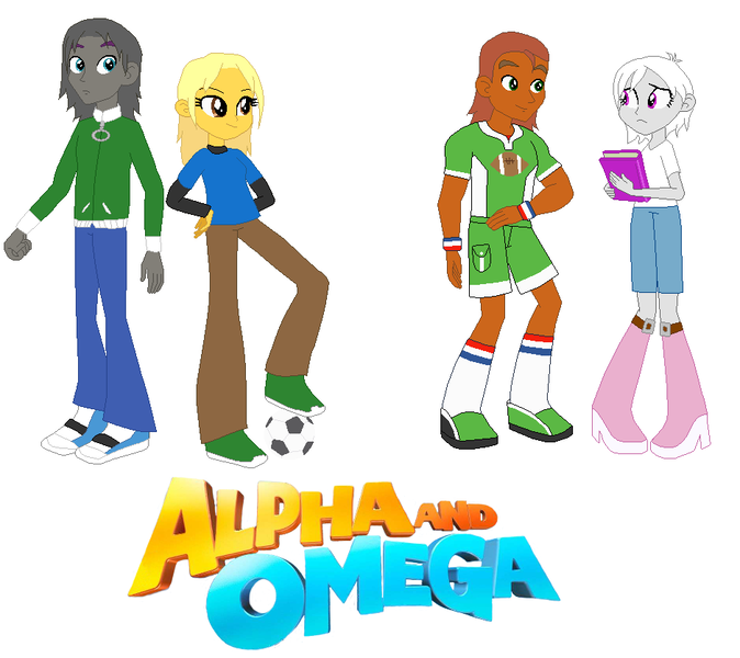 Size: 939x836 | Tagged: safe, artist:nativebrony-91, derpibooru import, equestria girls, alpha and omega, equestria girls-ified, garth (alpha and omega), humphrey (alpha and omega), image, kate (alpha and omega), lilly (alpha and omega), png