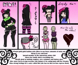 Size: 2000x1671 | Tagged: suggestive, artist:lazerblues, derpibooru import, oc, oc:hiki, satyr, clothes, collar, cosplay, costume, hairstyle, hoodie, image, long socks, parent:oc:miss eri, pigtails, png, reference sheet, sailor moon, solo, tail, tail bun