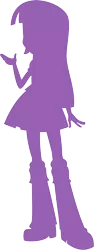 Size: 4987x13200 | Tagged: safe, artist:wissle, derpibooru import, twilight sparkle, equestria girls, absurd resolution, boots, clothes, female, image, monochrome, png, pokémon, shoes, silhouette, simple background, skirt, solo, standing, transparent background, vector, who's that pokémon