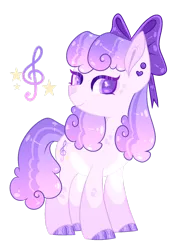 Size: 1280x1773 | Tagged: safe, artist:lilywolfpie-yt, derpibooru import, oc, earth pony, pony, bow, female, hair bow, image, magical lesbian spawn, mare, offspring, parent:pinkie pie, parent:twilight sparkle, parents:twinkie, png, simple background, solo, transparent background